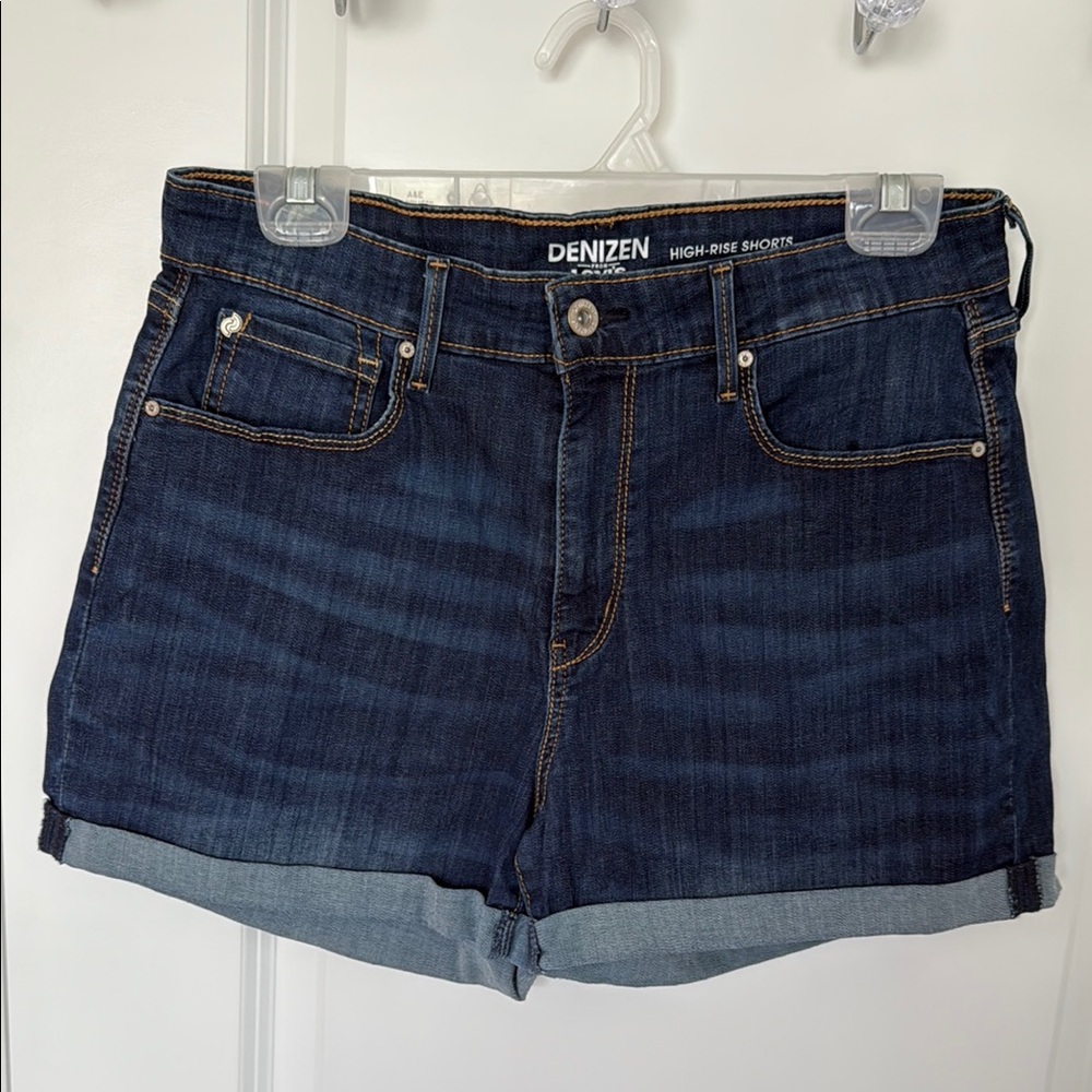 Denizen from Levi's Blue Jean Shorts with Rolled Hems